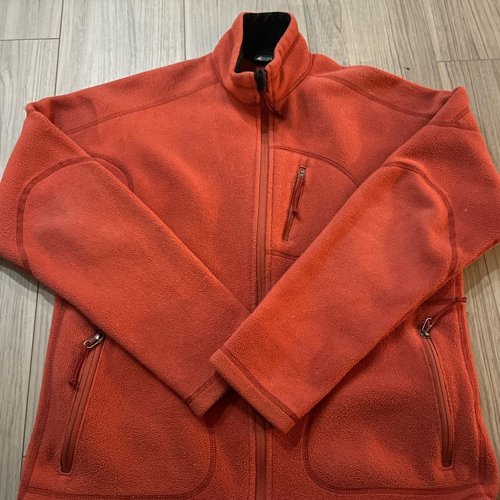 Orange mens fleece size medium